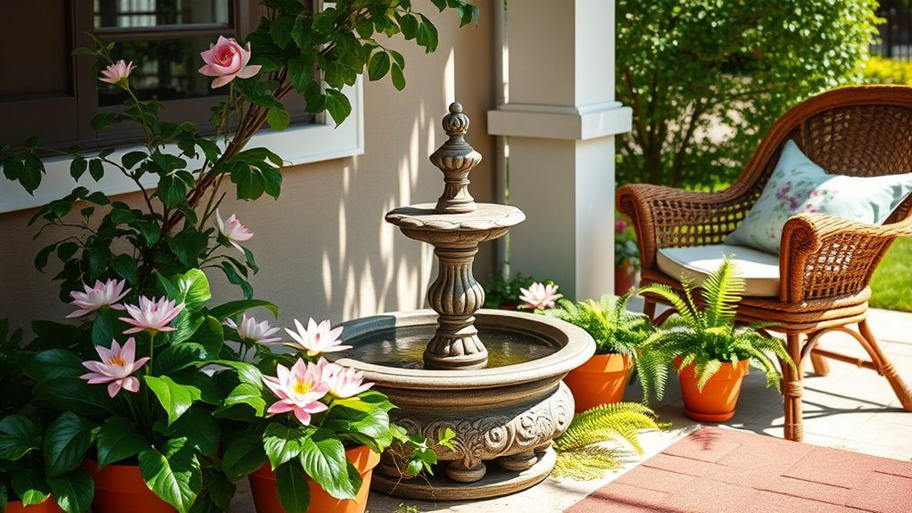 rejuvenating tranquil water features