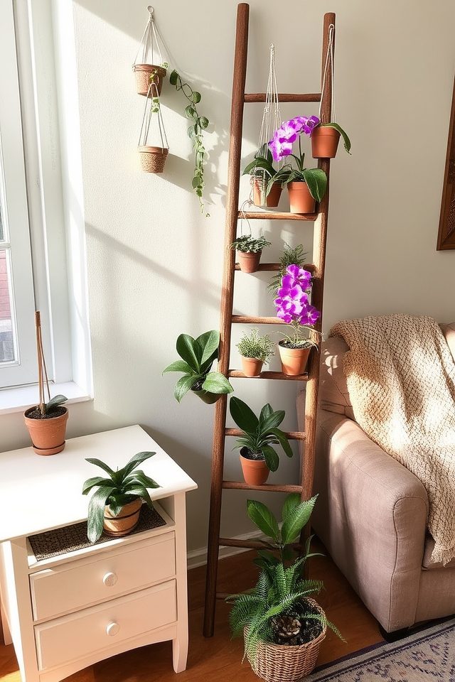 repurposed furniture for plants