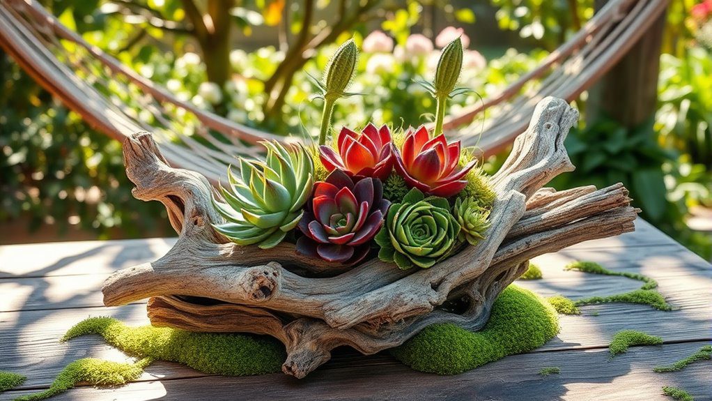 rustic natural plant displays