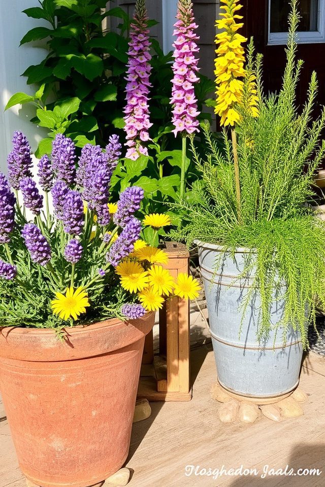 rustic vibrant cottage planting