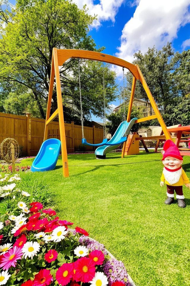 safe outdoor play area