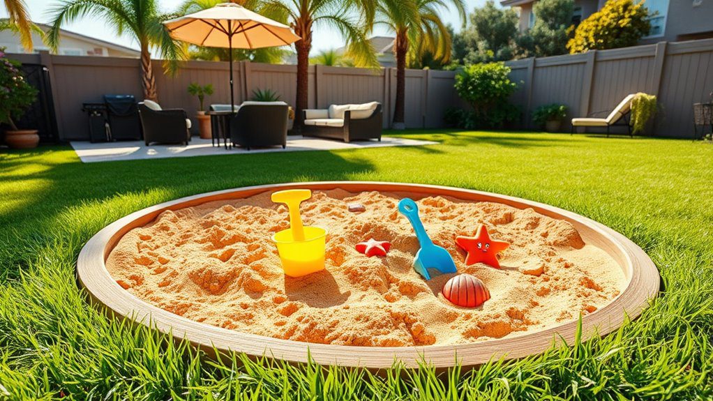 sand pit for kids