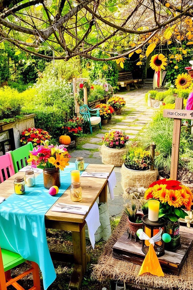 seasonal festive garden transformations
