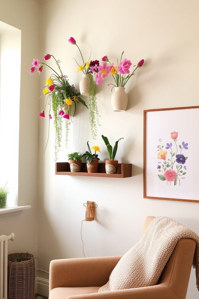 seasonal floral wall displays
