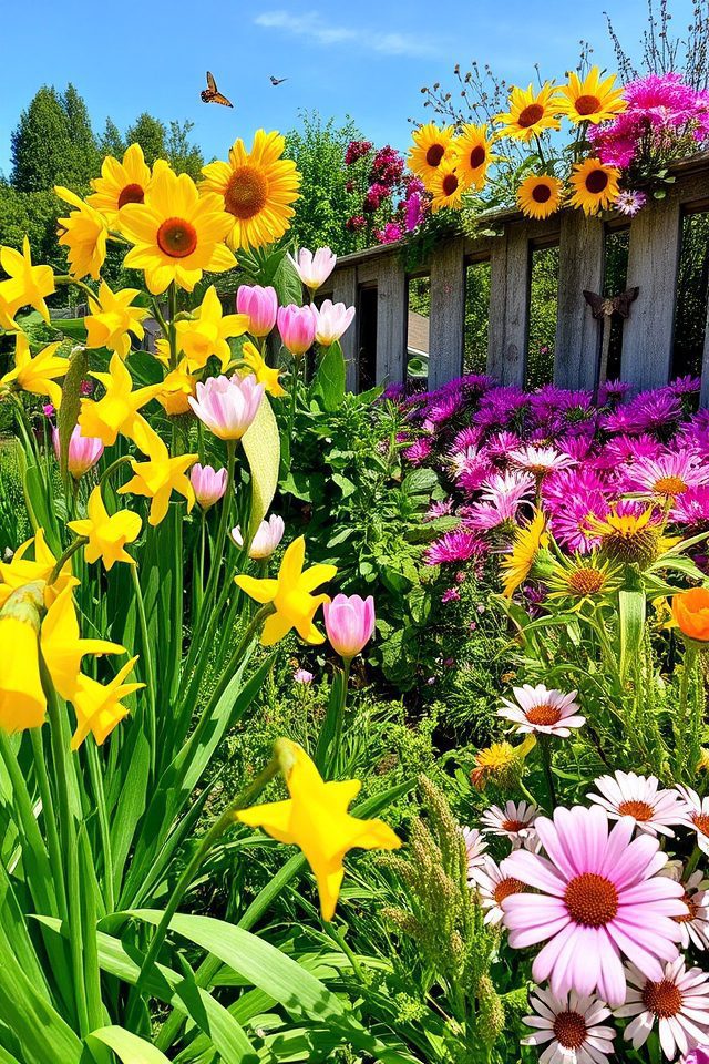 seasonal flower garden rotation