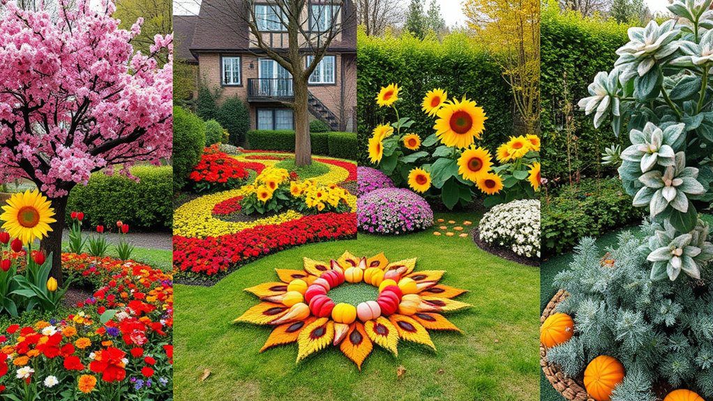 seasonal garden tattoo designs