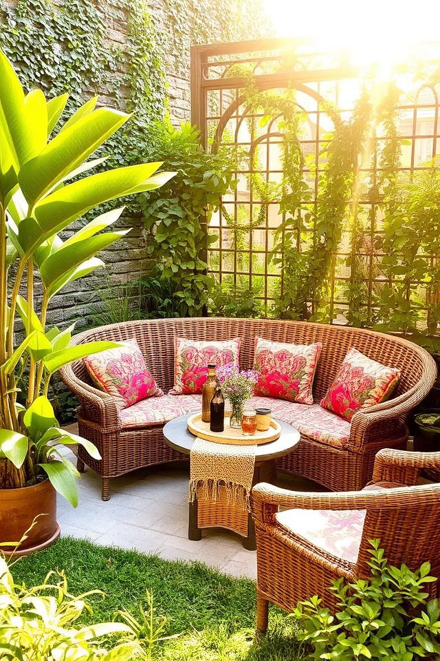 secluded outdoor seating arrangements