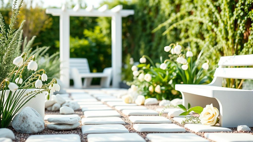 serene elegance in gardens