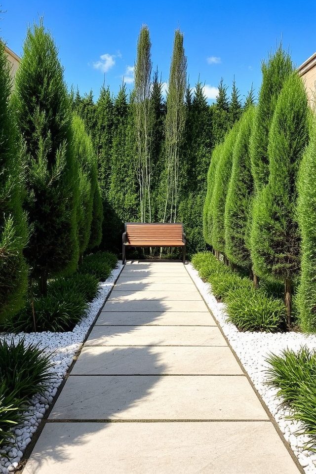 serene garden minimalism design