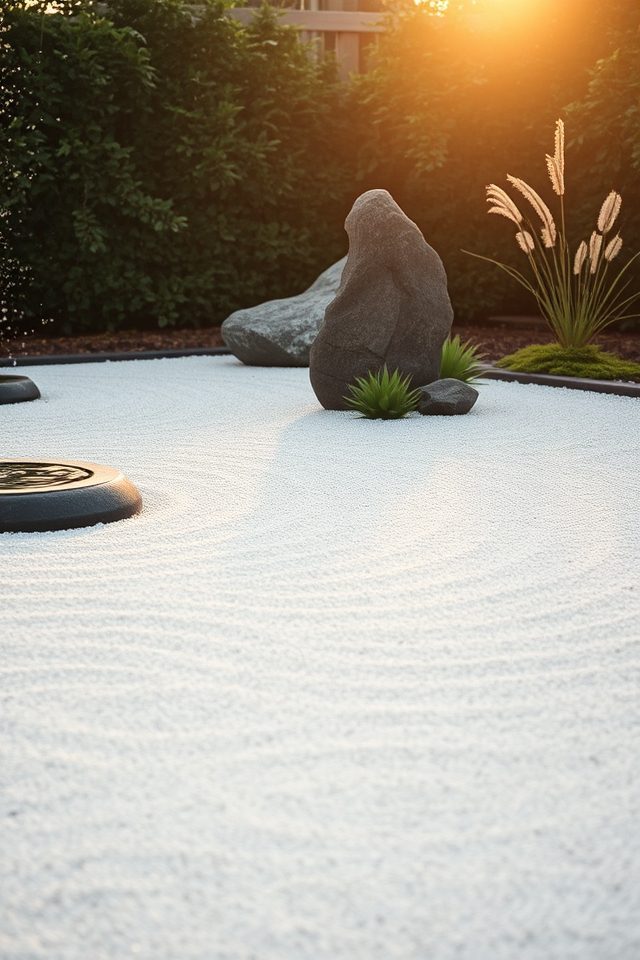 serene minimalist outdoor space