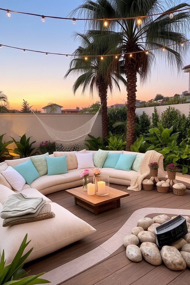 serene outdoor lounge retreat