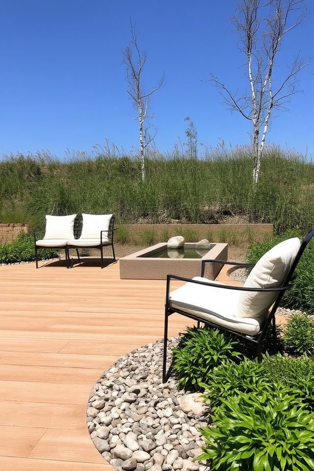 serene outdoor minimalist design