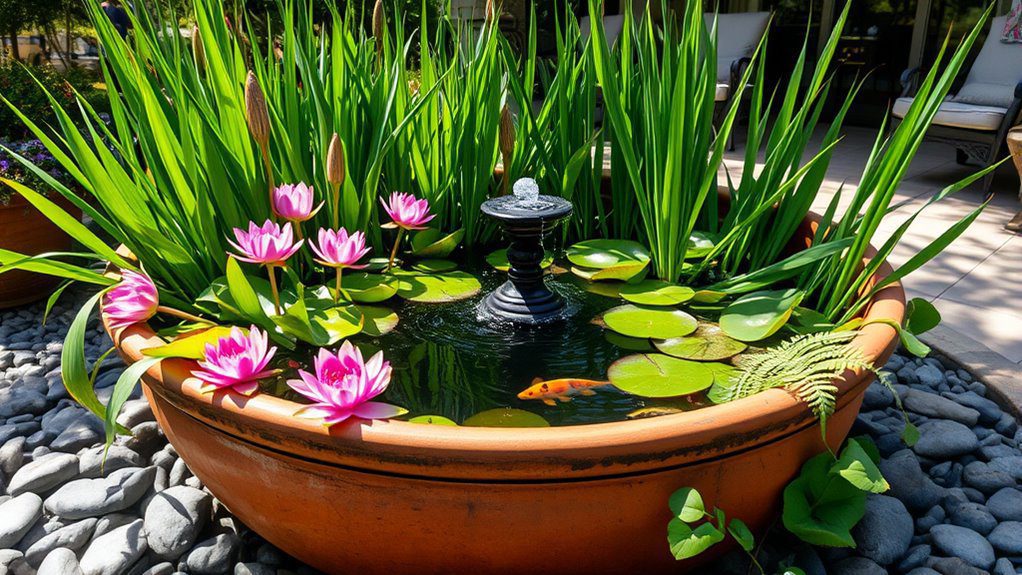 serene outdoor water feature
