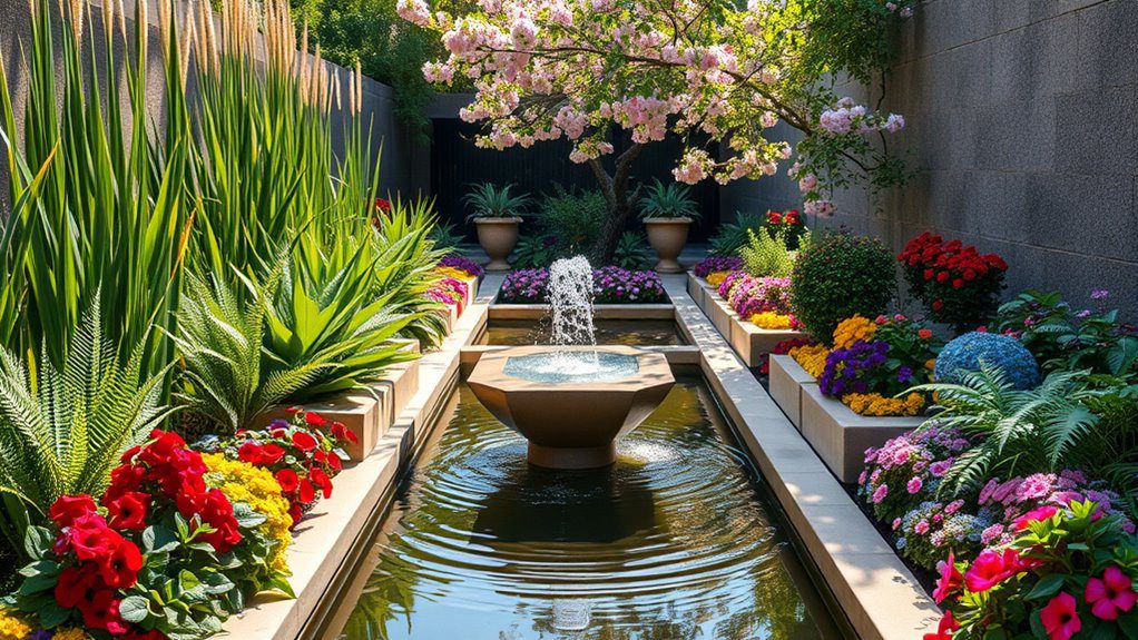 serene water feature oasis