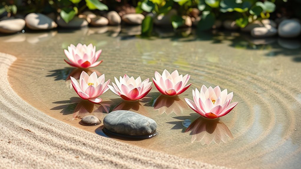 serene zen garden aesthetic