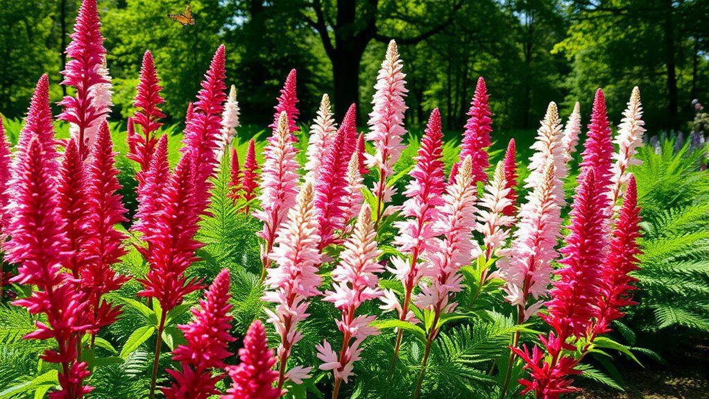 shade loving colorful perennial blooms