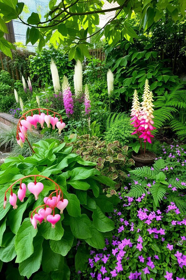 shade loving garden paradise