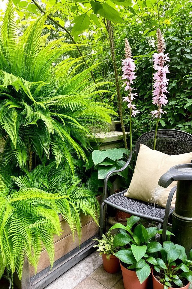 shade loving plants enhance tranquility
