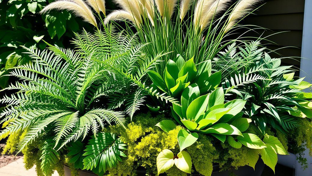 single color plant displays