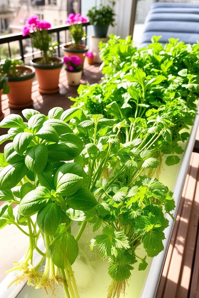 soil free herb gardening system