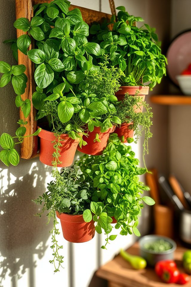 space saving herb garden solution