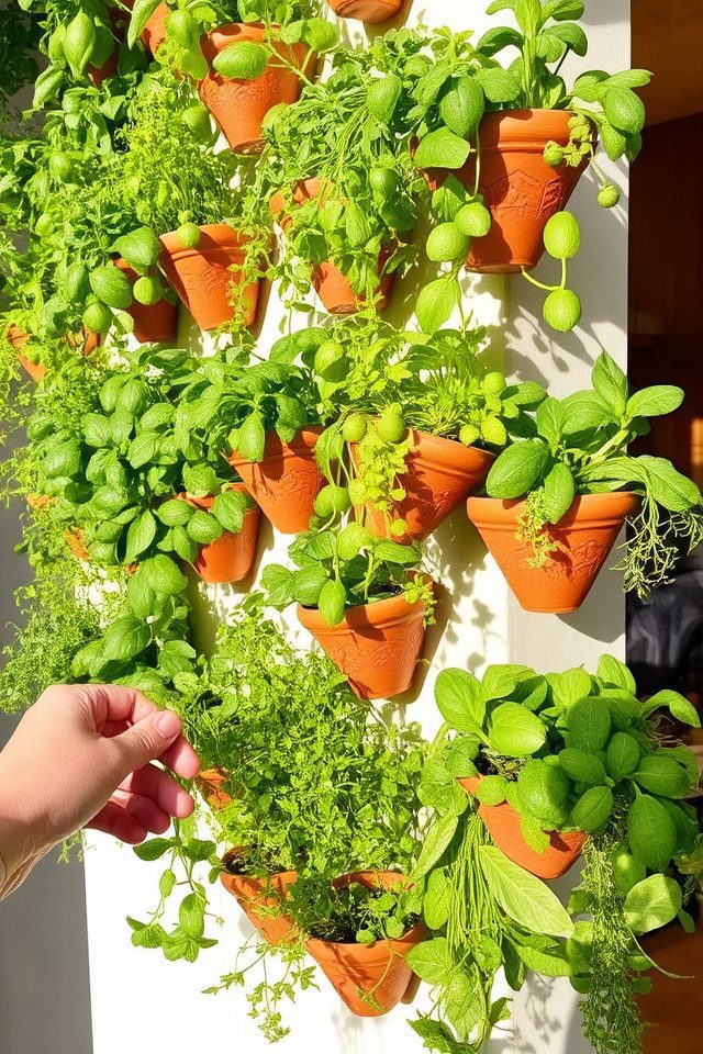 space saving vertical herb garden