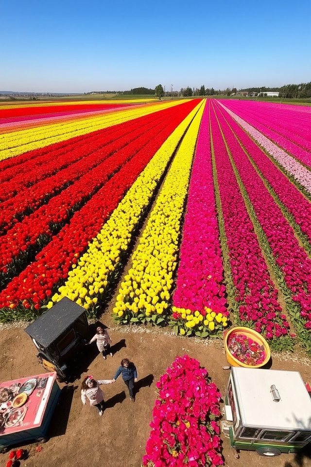 spring celebration of tulips