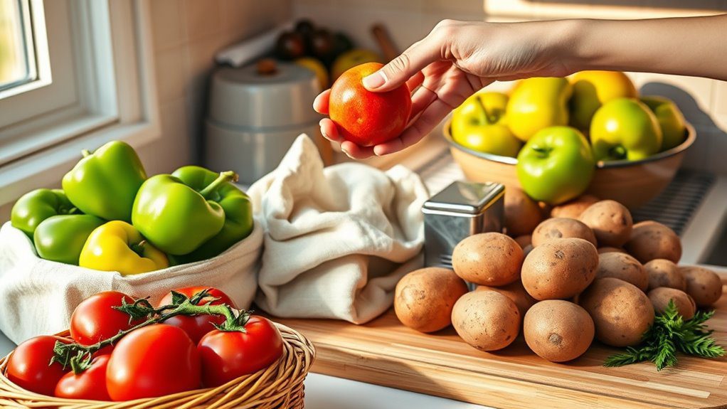 store fruits and vegetables