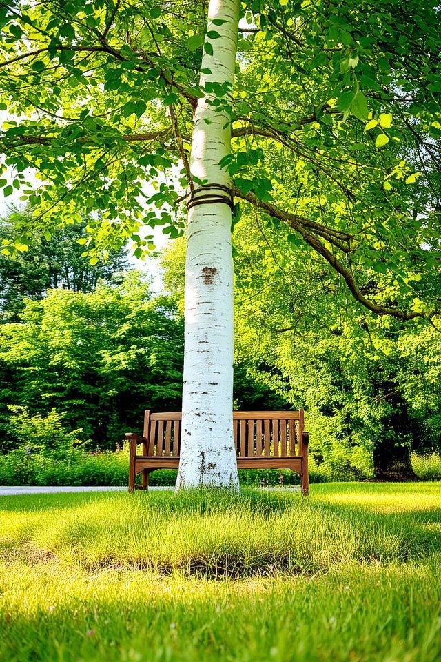 striking white bark beauty