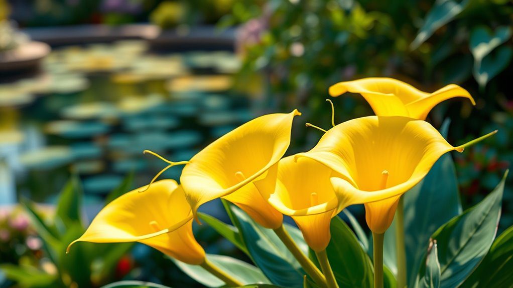strikingly beautiful yellow blooms