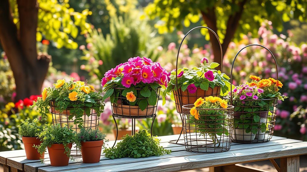 stylish breathable plant display
