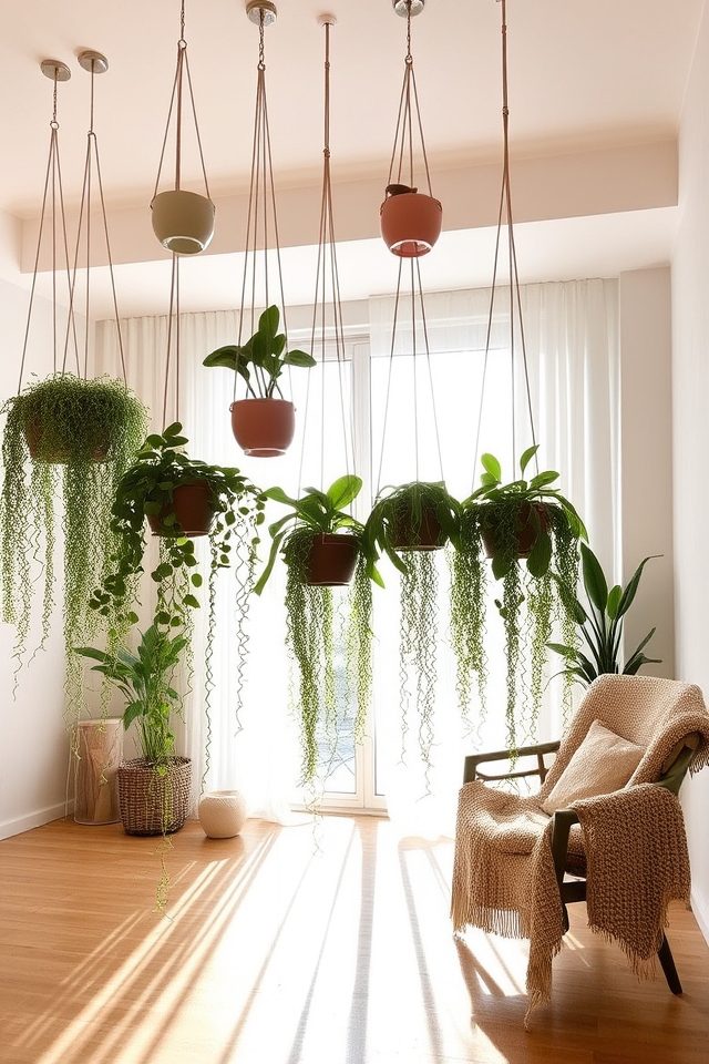 stylish functional greenery decor