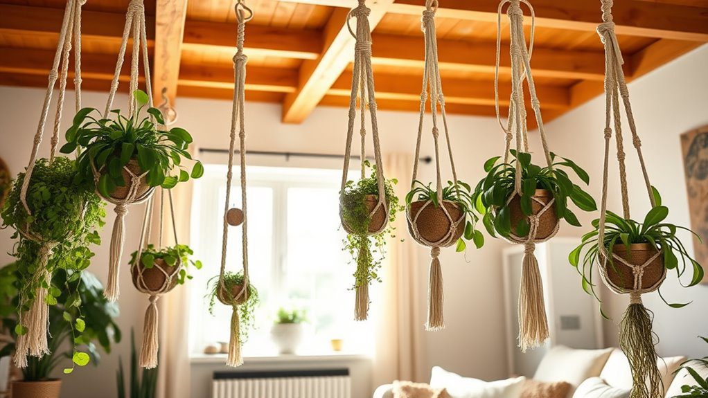 stylish indoor plant display