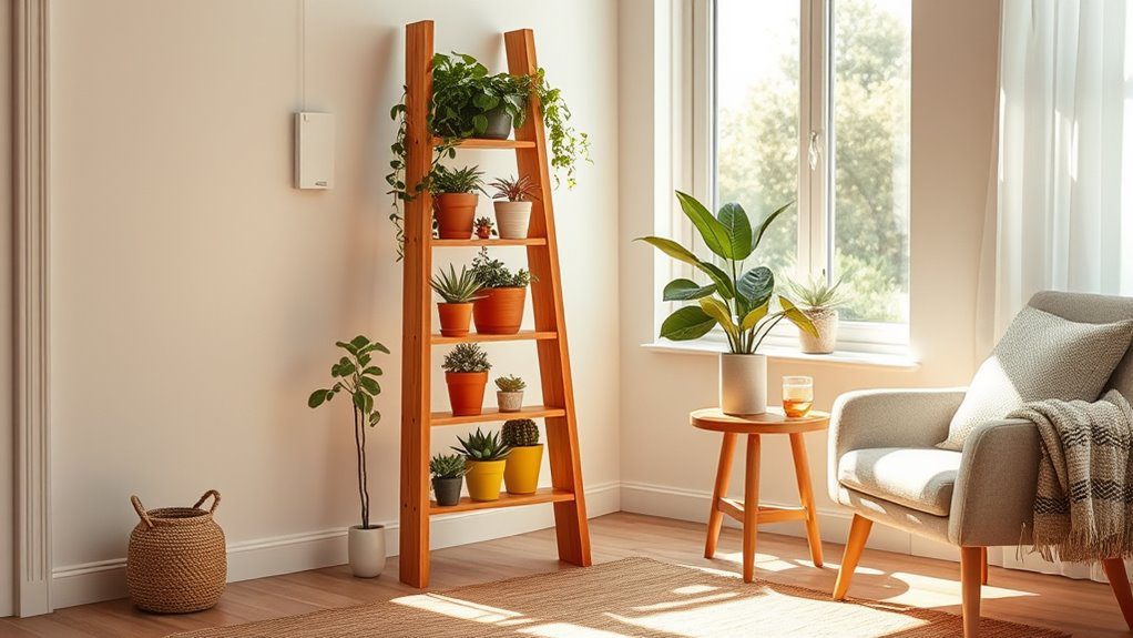stylish indoor plant display
