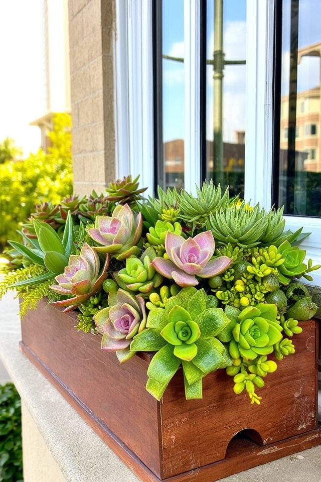 stylish modern succulent arrangements