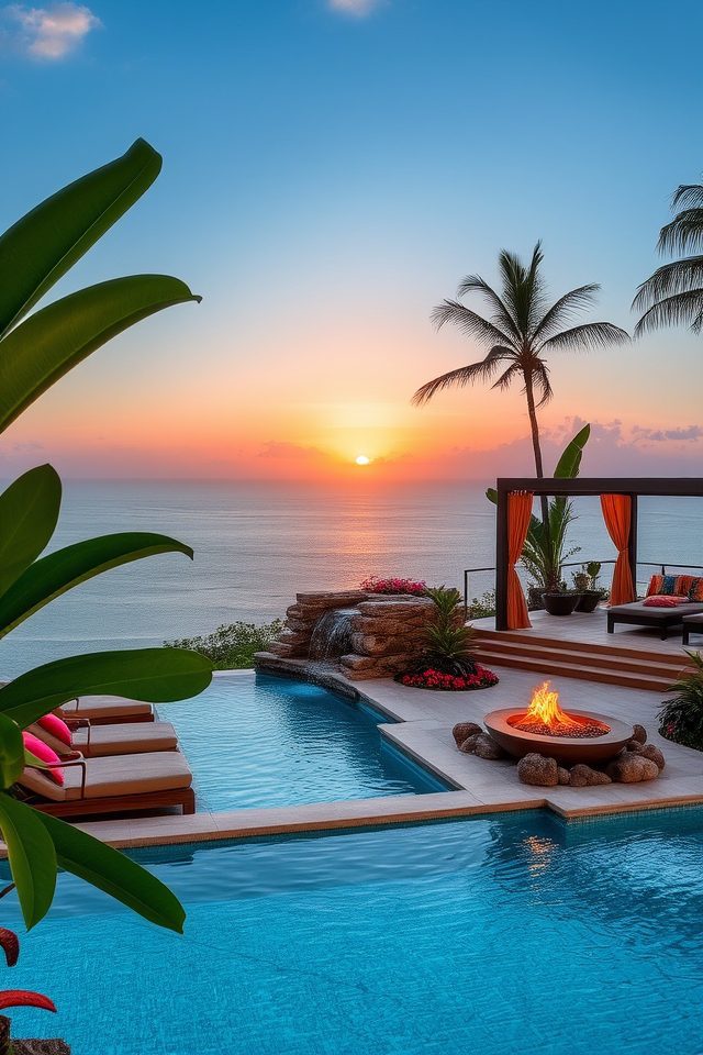 stylish outdoor relaxation oasis
