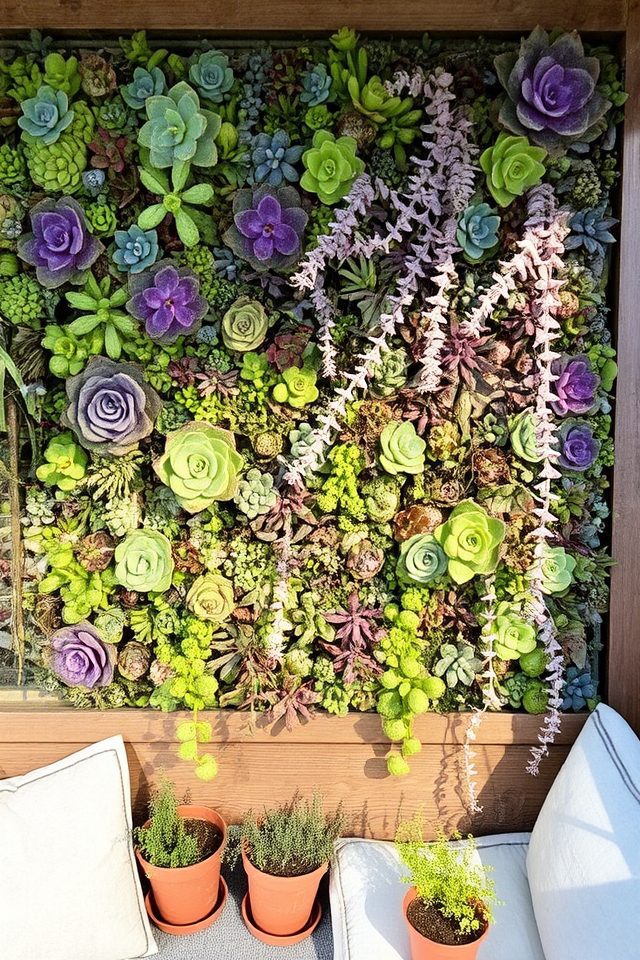 succulent wall garden design