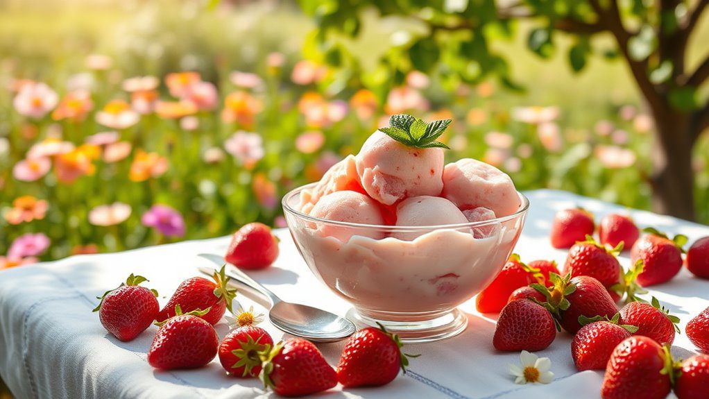 summer strawberry sorbet bliss