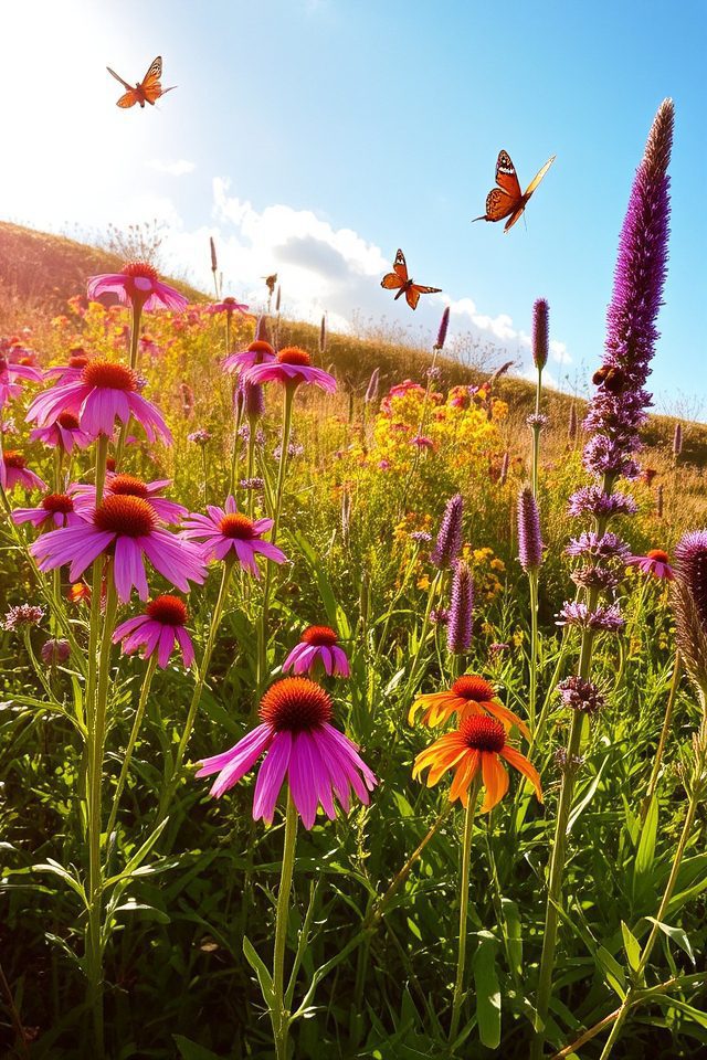 support pollinators with native flowers