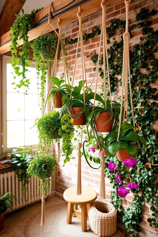 suspended vertical garden design