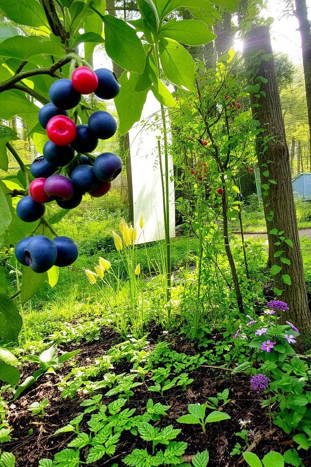 sustainable edible woodland garden
