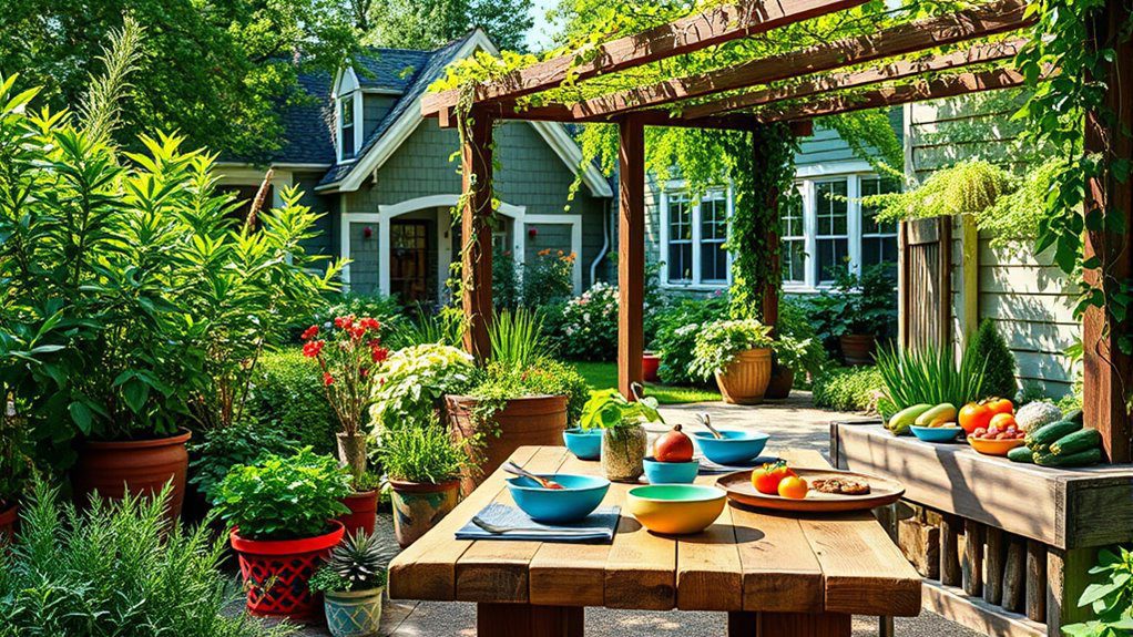 sustainable outdoor barbecue haven