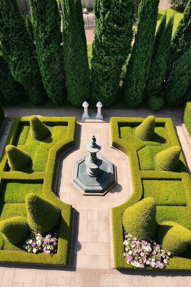 symmetrical and manicured elegance