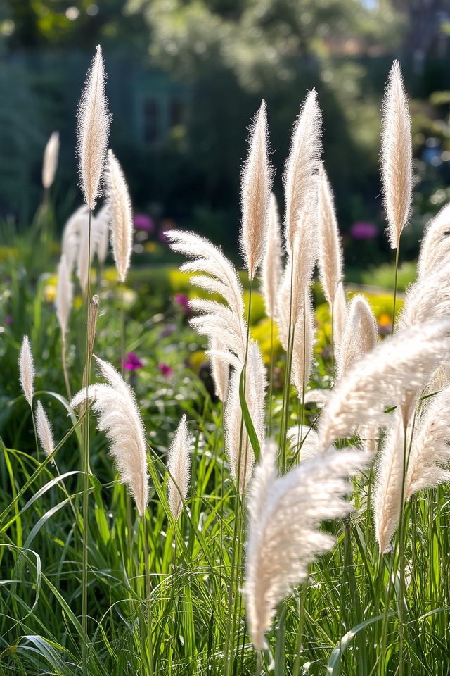 tall ornamental grass privacy