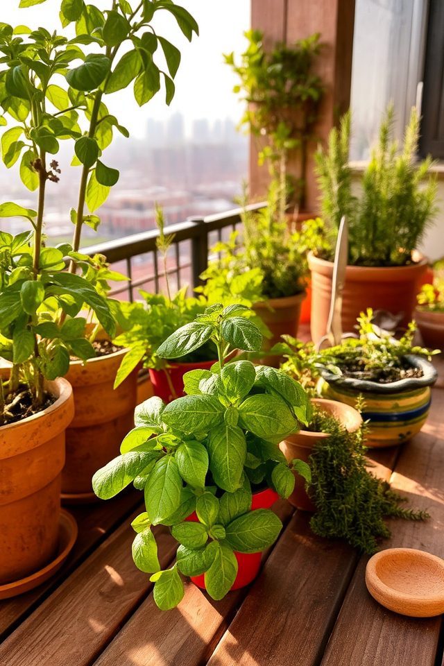 terrace herb garden creation