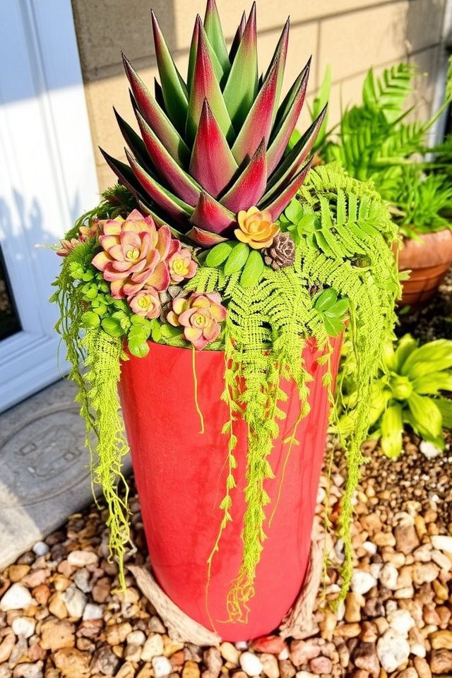 textured plant arrangement ideas