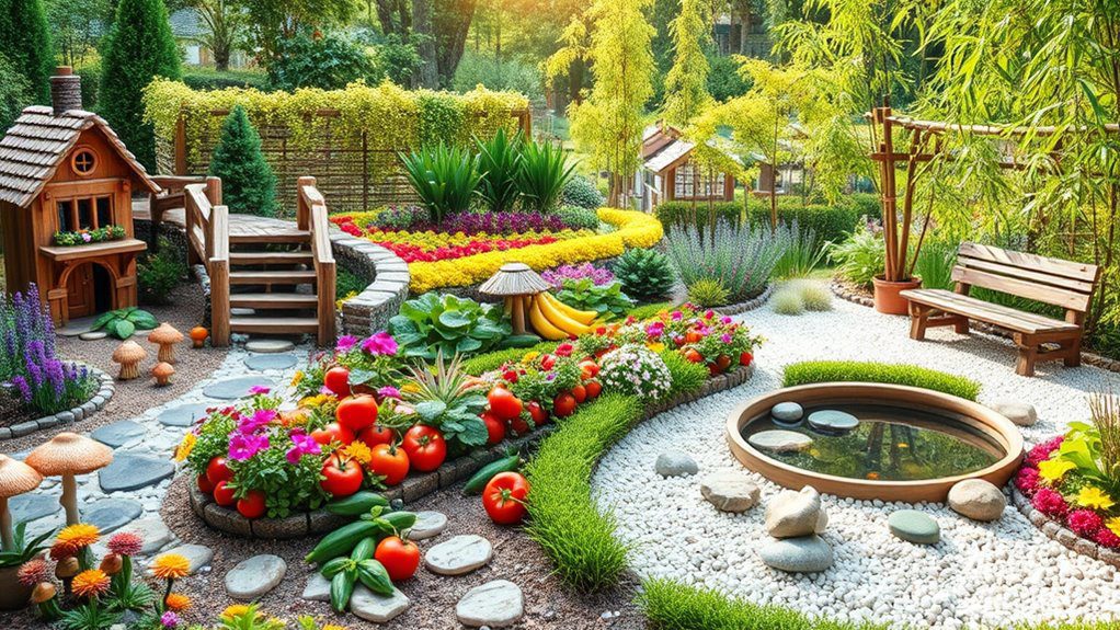 themed outdoor mini universes
