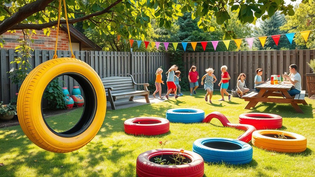 tire based outdoor fun activities