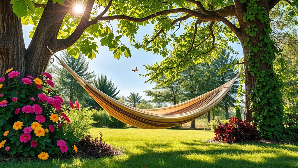 tranquil hammock amid nature