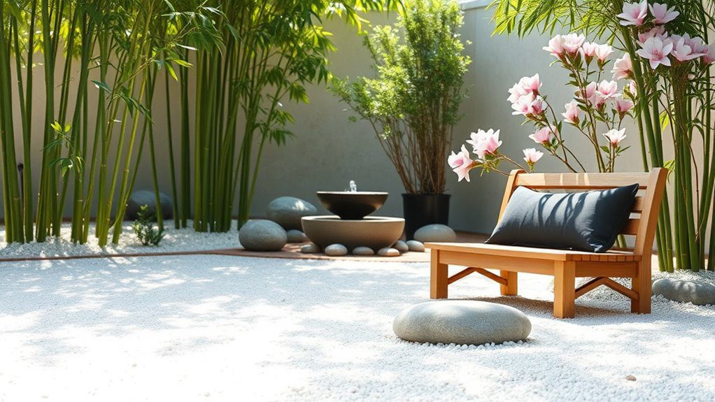 tranquil meditation garden design